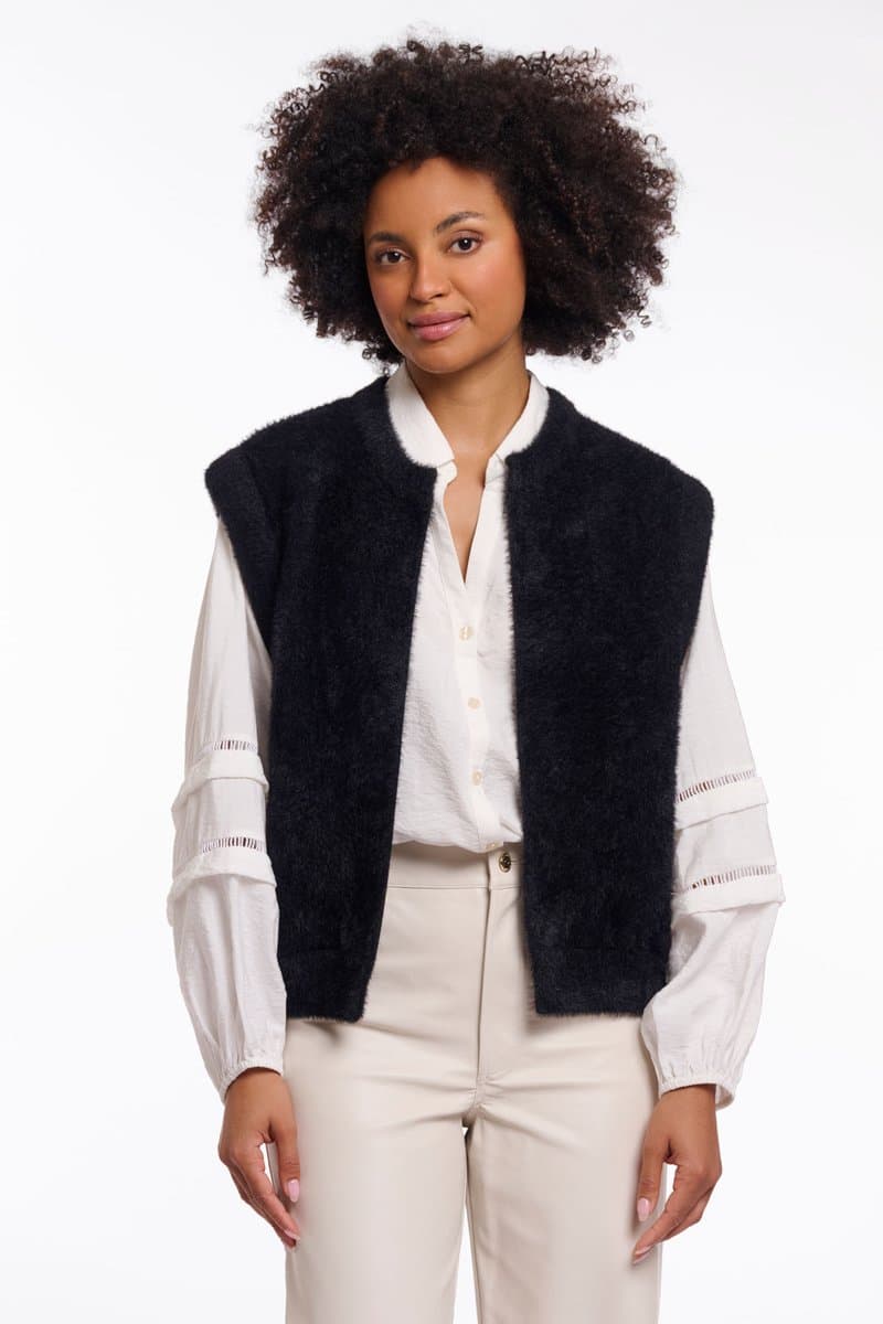Rino & Pelle Jassen - Elona waistcoat - Zwart