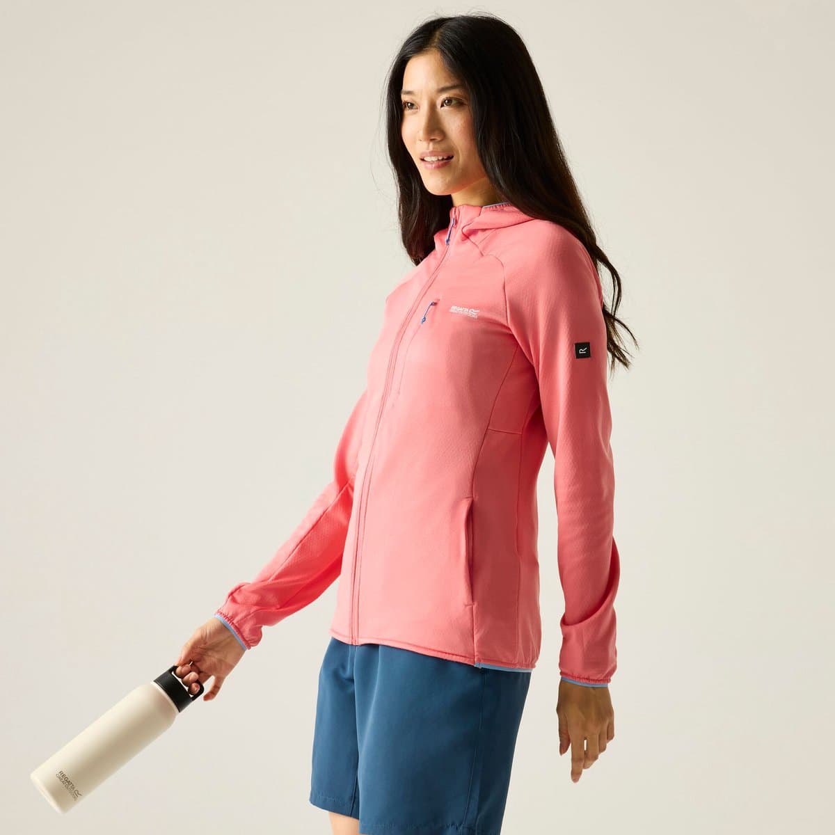 Dames Kadley Midlayer met volledige ritssluiting en capuchon