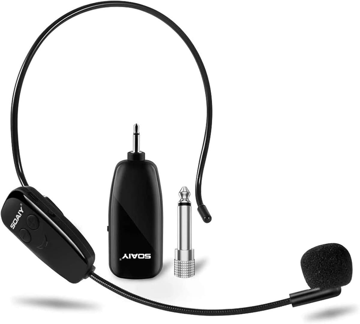 Draadloze UHF Headset Microfoon met Lange Afstand en Meerdere Aansluitingen