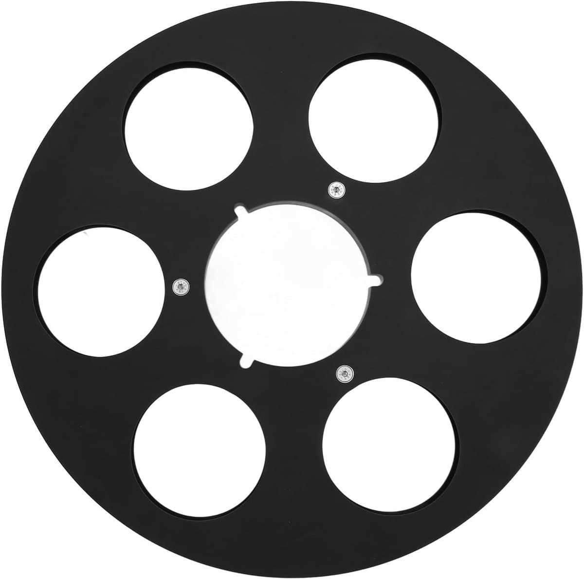 Tape Haspel Adapter - Lege spoel hub - Opname verlengen - Lichtgewicht aluminium - 10.5 inch 6 gaten - Zilverkleurig