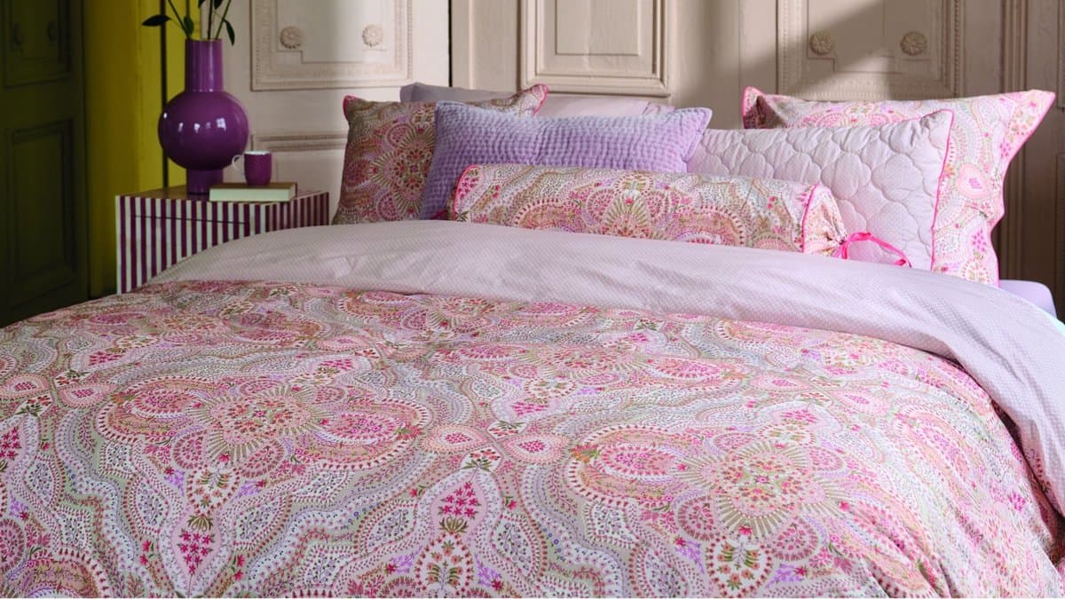 Pip Studio Moon Flower dekbedovertrek - Lits-Jumeaux XL - 260 x 200/220 cm - Licht roze