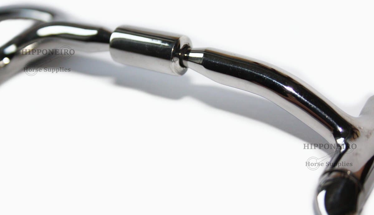 Hipponeiro anatomisch gevormd RVS bustrens bit - 13,5 cm - 10 mm