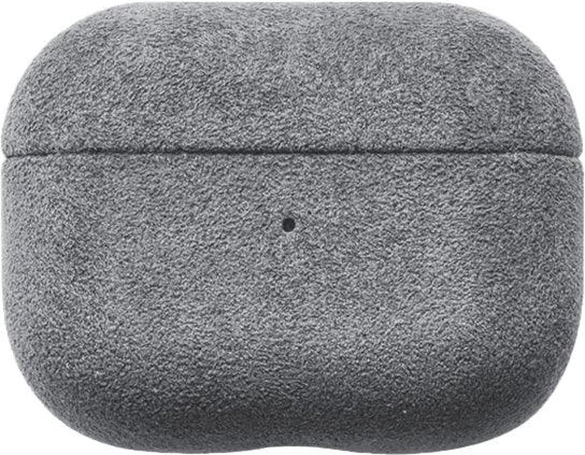 Hoesje Geschikt voor Airpods 3 Case - 100% Optimale Bescherming - 360° Shock Proof Hoesje - Premium Alcantara Case - Nardo Gray