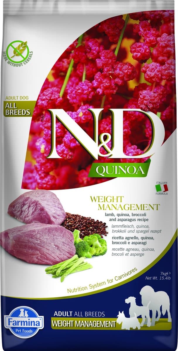 Farmina N&D Quinoa Huid & Vacht Hondenvoer voor Volwassen Kleine Rassen Kwail 2,5 kg
