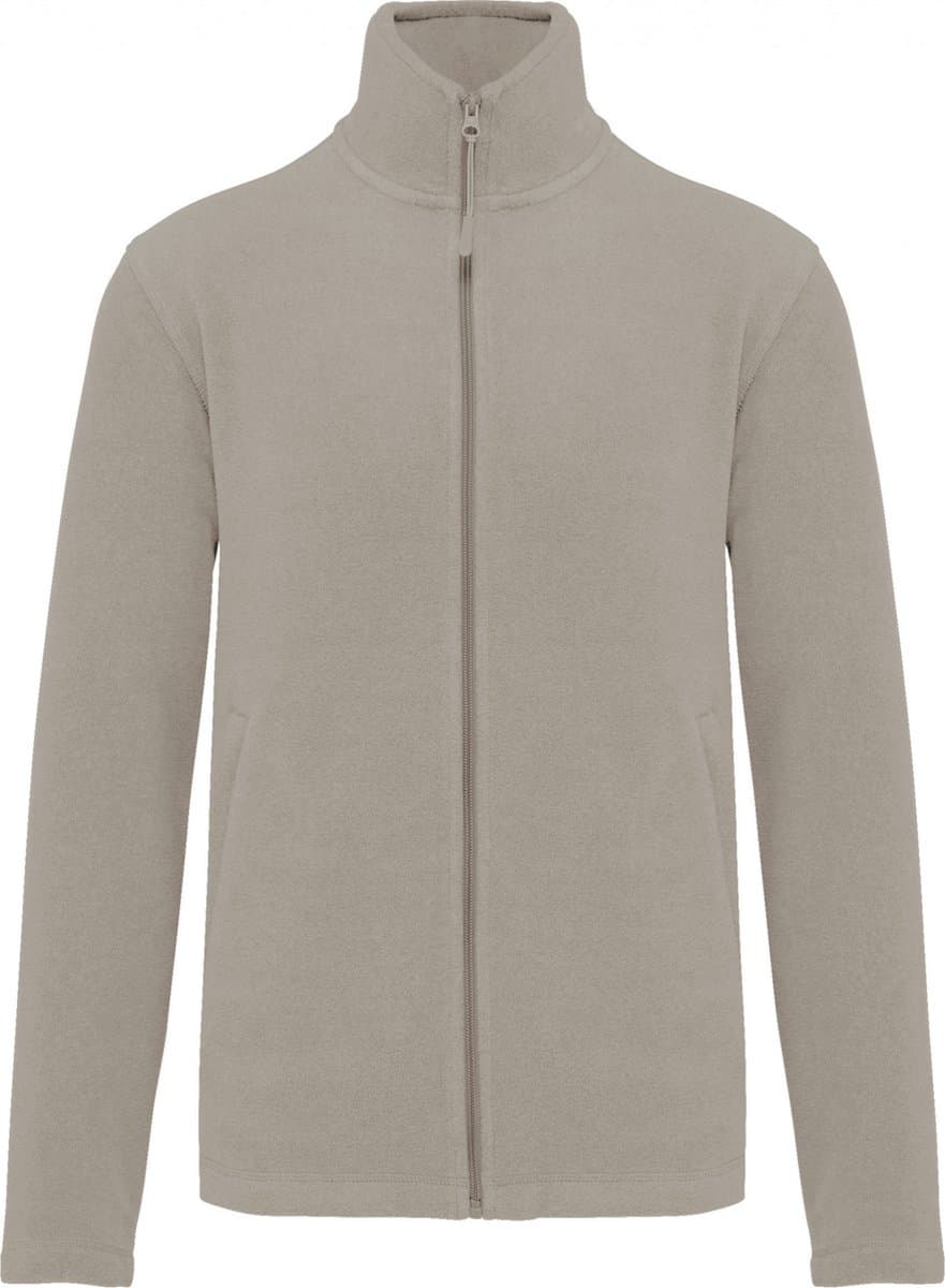 Kariban Microfleece met rits heren K911 - Beige - S