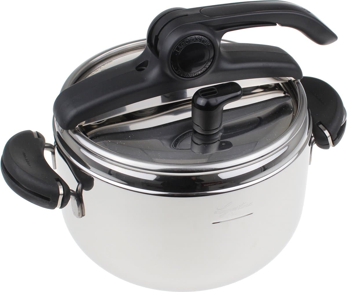 5L roestvrijstalen snelkookpan - lagostina - 010034010505