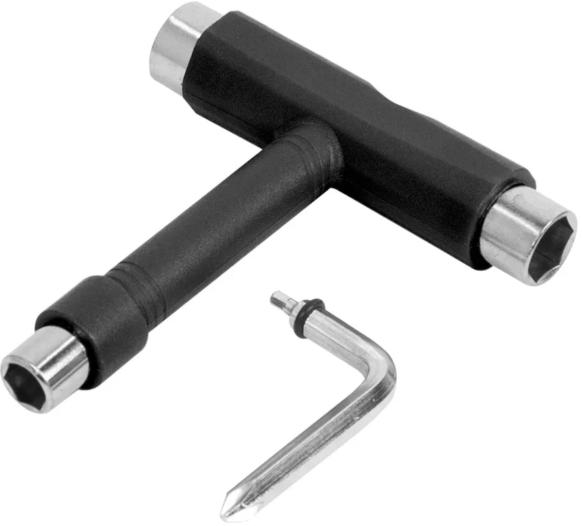 BukkitBow - Skateboard T-Tool - Professioneel Multigereedschap voor Skateboard & Longboard - Compact & Universeel - Zwart