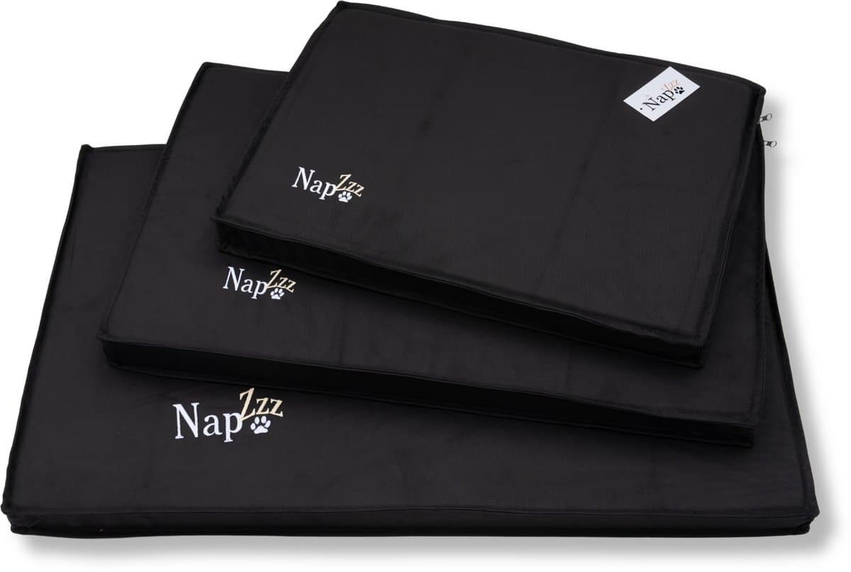 NapZZZ Benchkussen XL Orthopedisch Zwart 105x68x7 cm