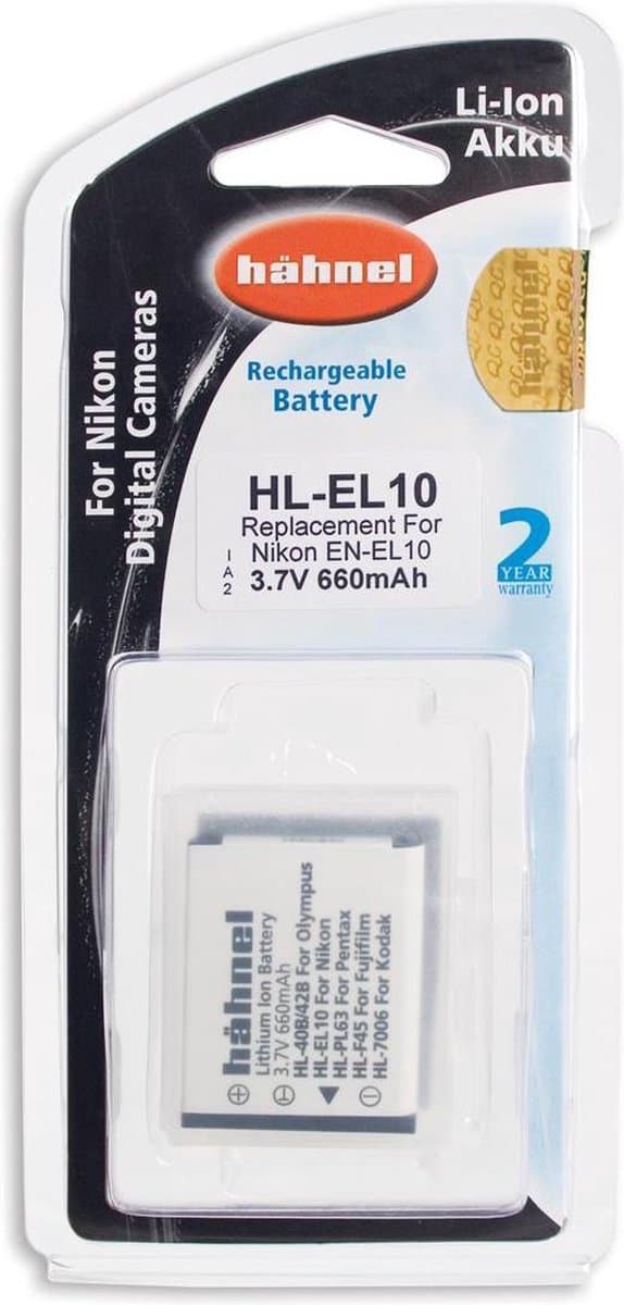 Hähnel HL-EL10 accu - Nikon EN-EL10 model