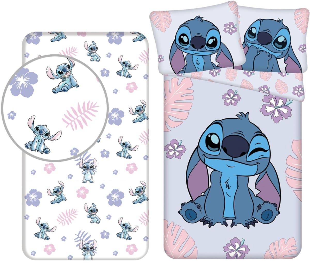 Lilo & Stitch Dekbedset - Dekbedovertrek - Hoeslaken - Kussensloop