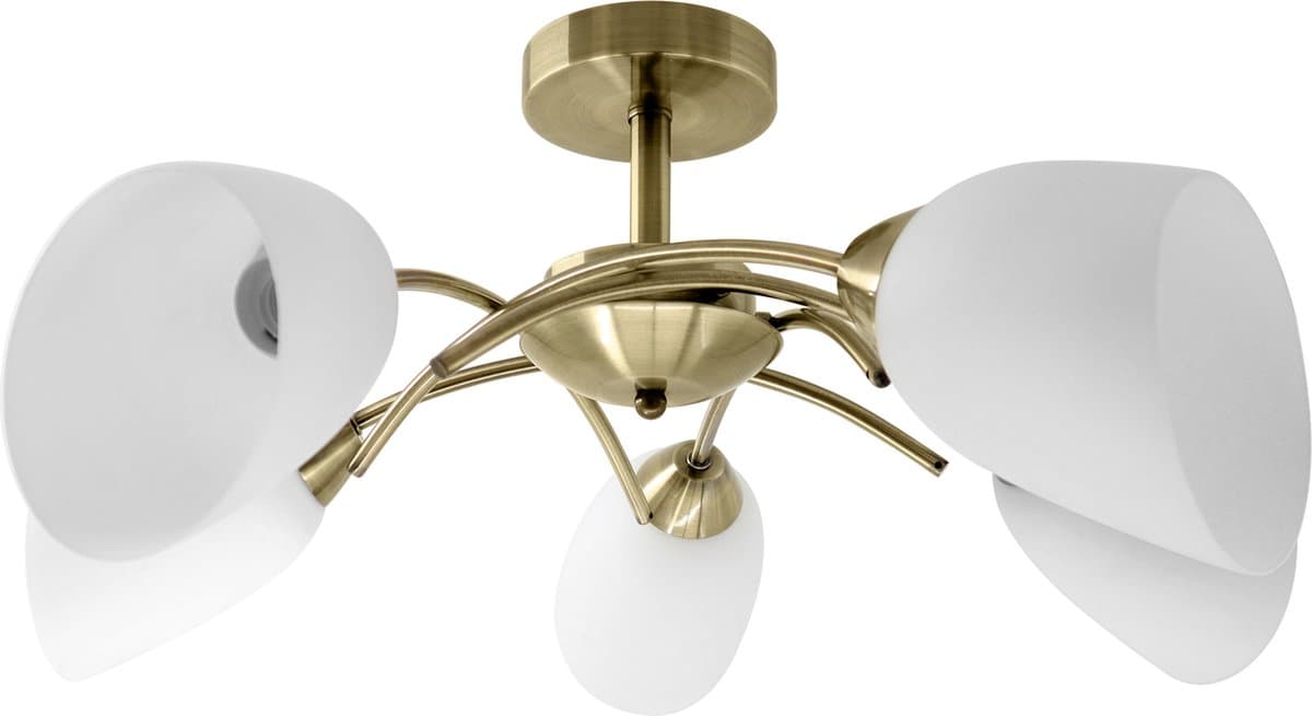 Activejet NIKITA - Plafonnière - Patina - 5xE27 - Klassieke Plafondlamp