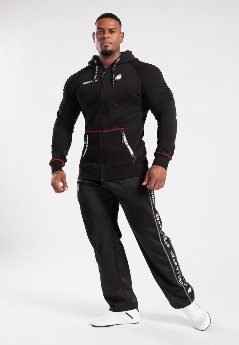 Gorilla Wear Georgia Zipped Hoodie - Zwart - XL