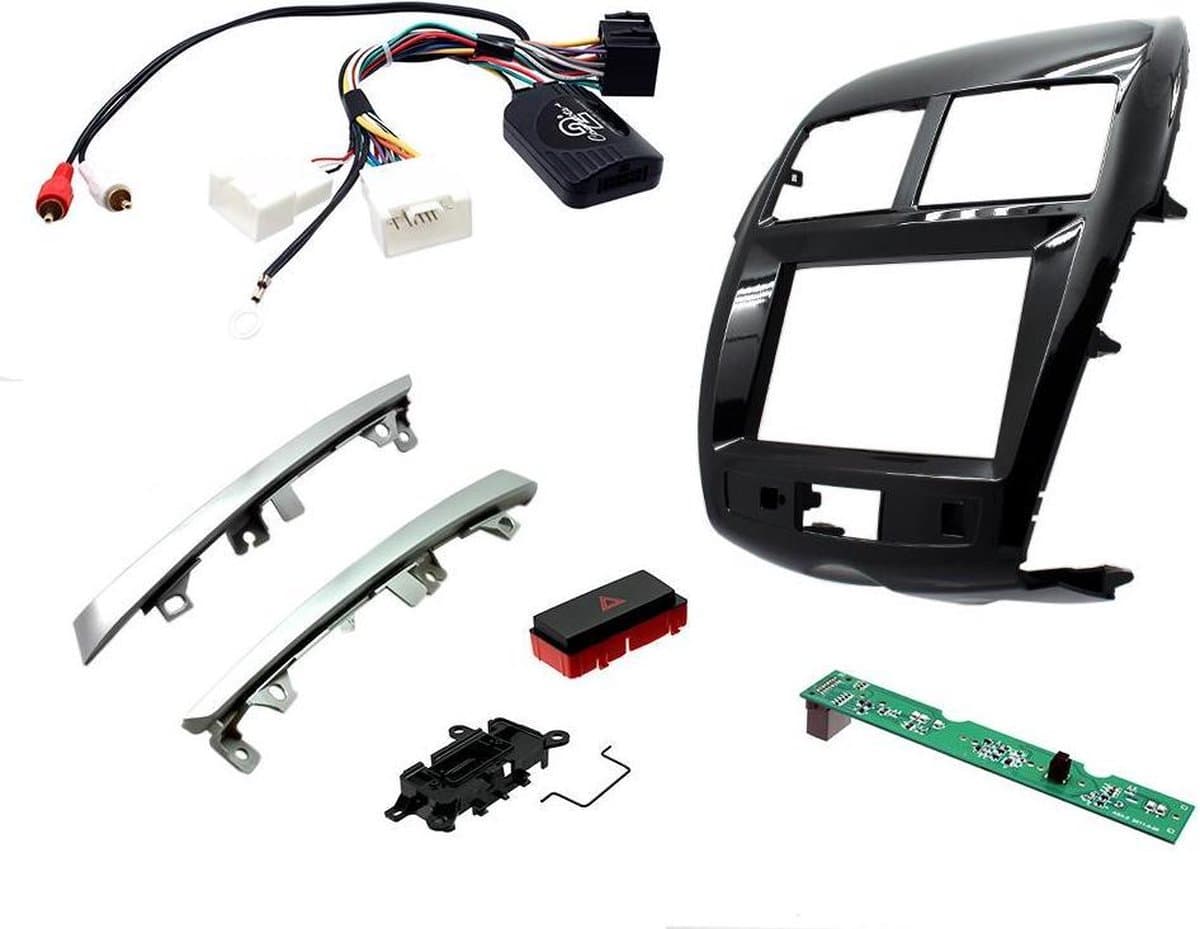 2-DIN KIT Asx/4008/C4 Aircross 2014- Zwart