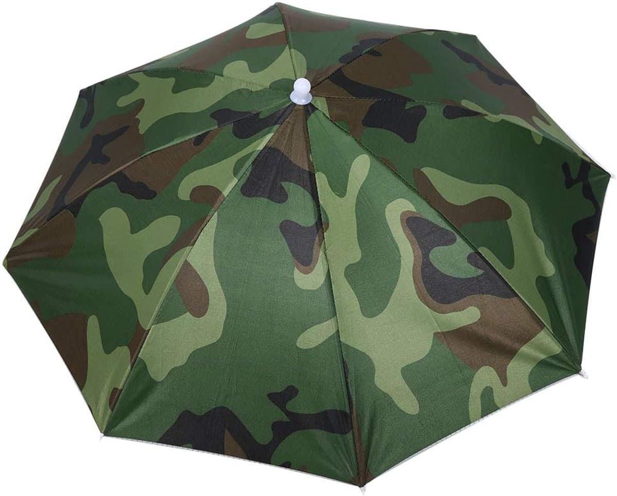 Umbrella Hat, 65cm Umbrella Hats for Adults, Foldable Parasol Hat Head Umbrella Hat Sun Protection for Fishing, Golf - ShopVlot
