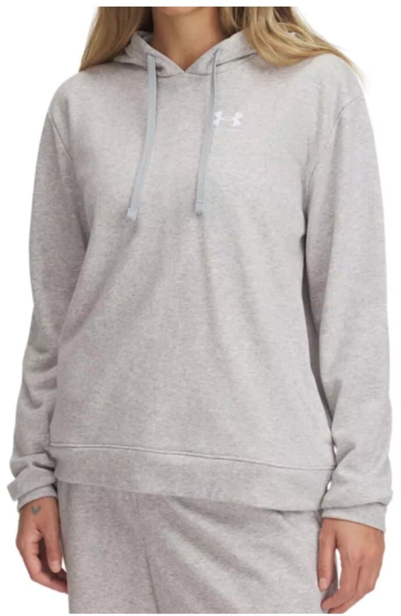 Under Armour Dames Ua Rival Terry Hoodie Grijs Rival Collection XL