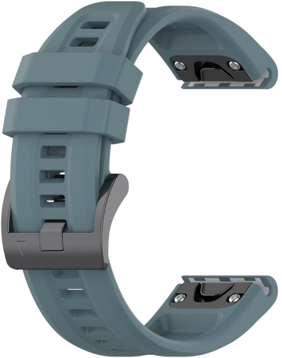 For Garmin Descent G1 22mm Silicone Solid Color Watch Band(Rock Cyan)