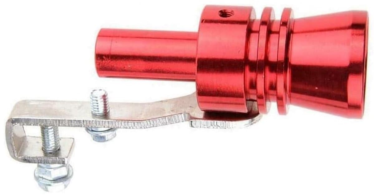 NTH products- Turbo Fluitje Zilver - Auto Geluid Simulator - Aluminium Uitlaatpijp - Eenvoudig te Installeren - Voor Auto/ATV/SUV - Staartbuisdiameter 32-85 mm - Geluidsfluitje