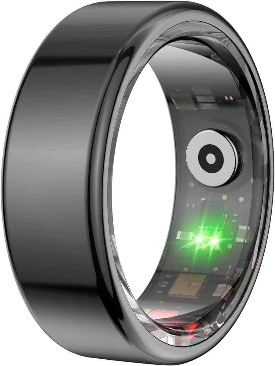 Slimme Ring - Fitness Tracker - Slaap Monitoren - Afstandsbediening Camera - IP68 Waterdicht - Zilver