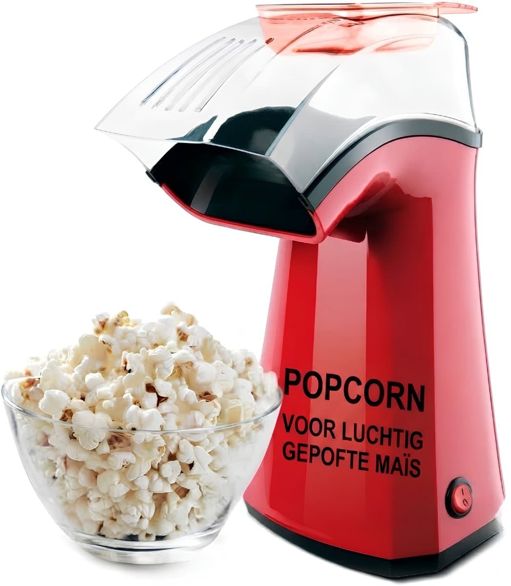 Ploutos® Popcorn Machine - Popcorn Maker - Popcornmaker - Rood - 24cm x 22cm x 14cm