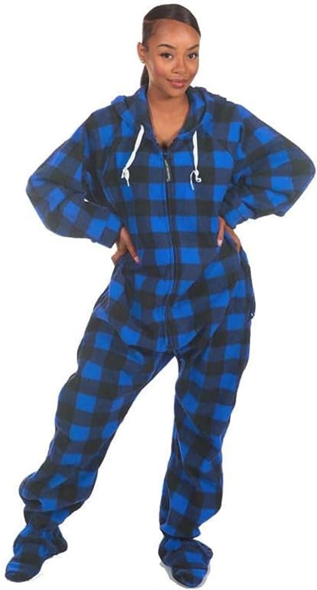 Lazy Footed eendelige pyjama voor dames en heren, uniseks, met