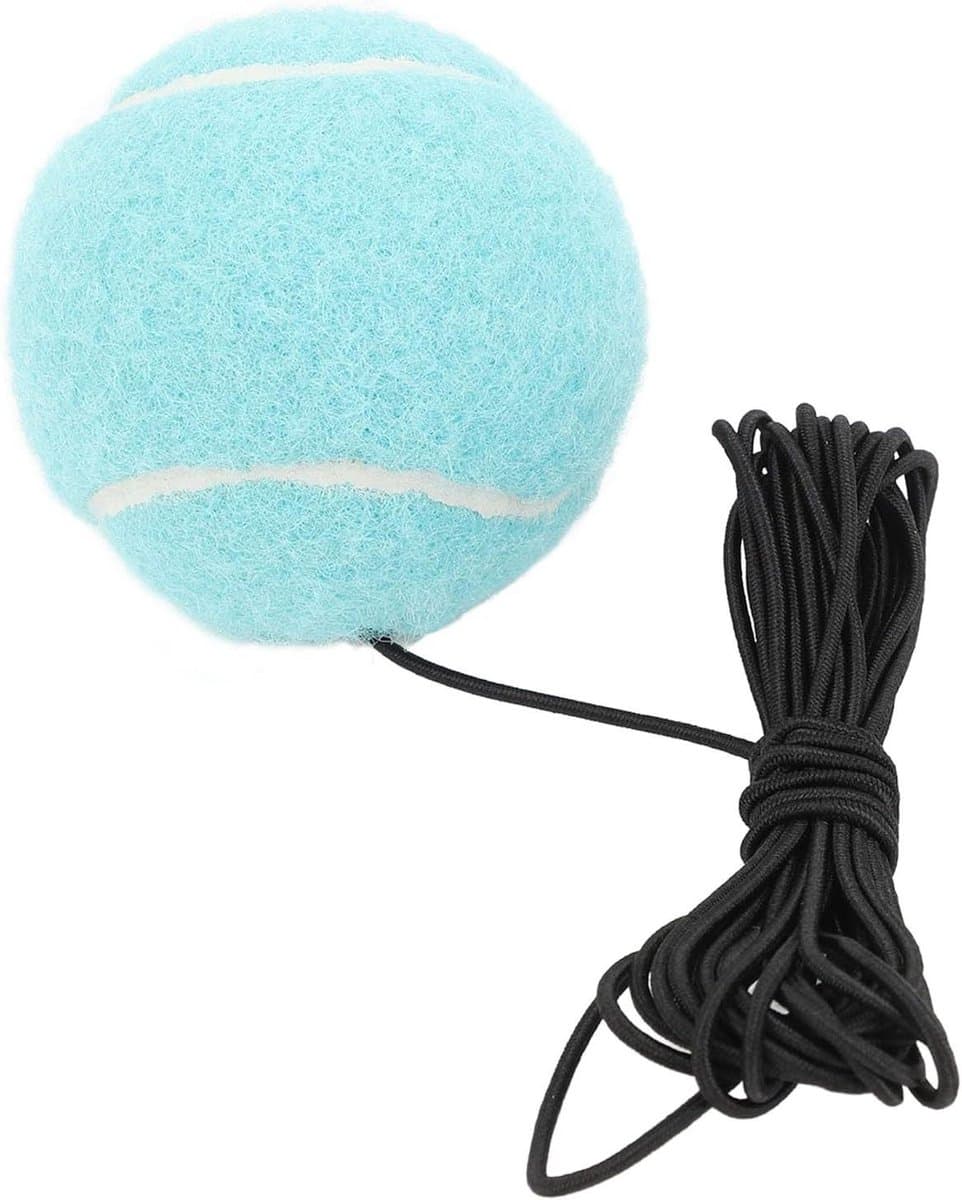 Tennistrainingsbal met touw - Sport trainingsbal - Oefenen tennisvaardigheden - Praktisch voor één persoon - 1 stuk - Blauw
