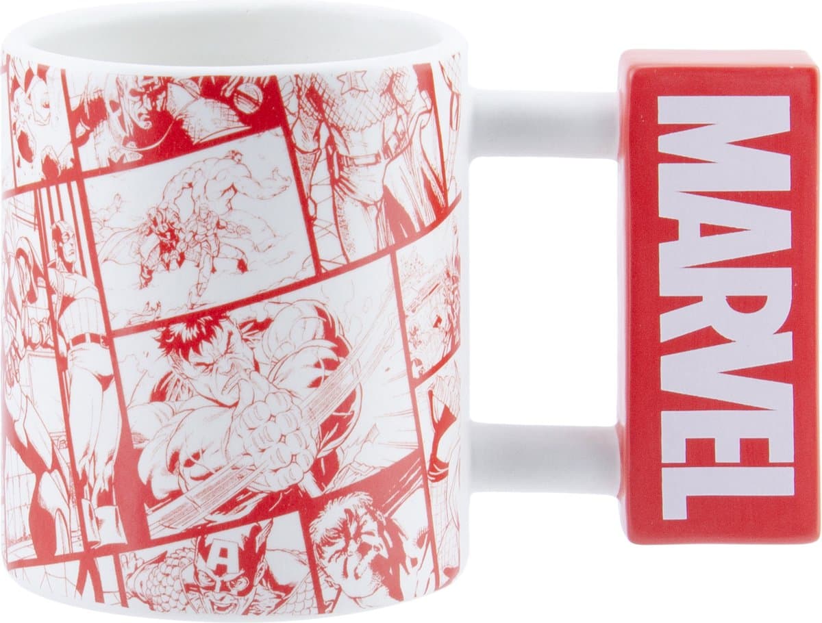 Paladone Marvel Logo Mok - Keramiek, Multikleur, 450 mL