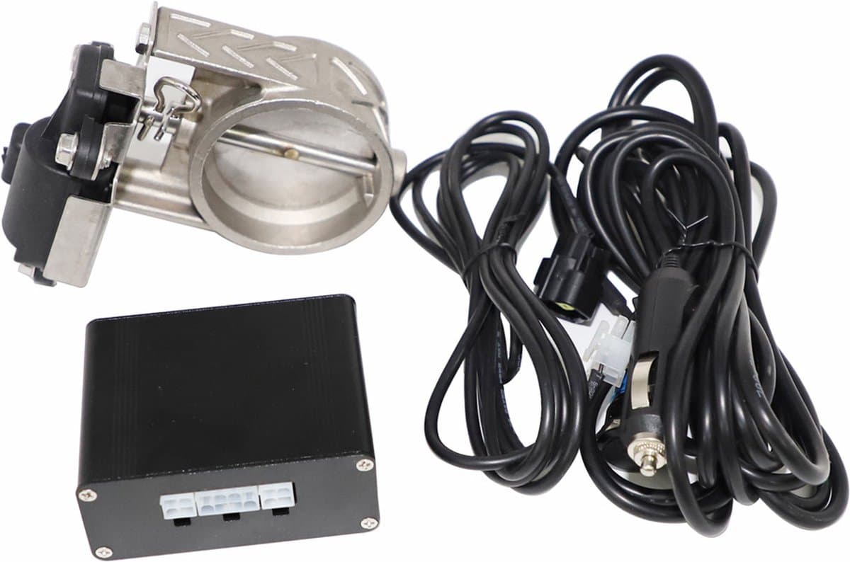 VCTparts® Elektrische Uitlaat Regelklep 2.5inch 63mm Universeel Complete Set Kleppensysteem