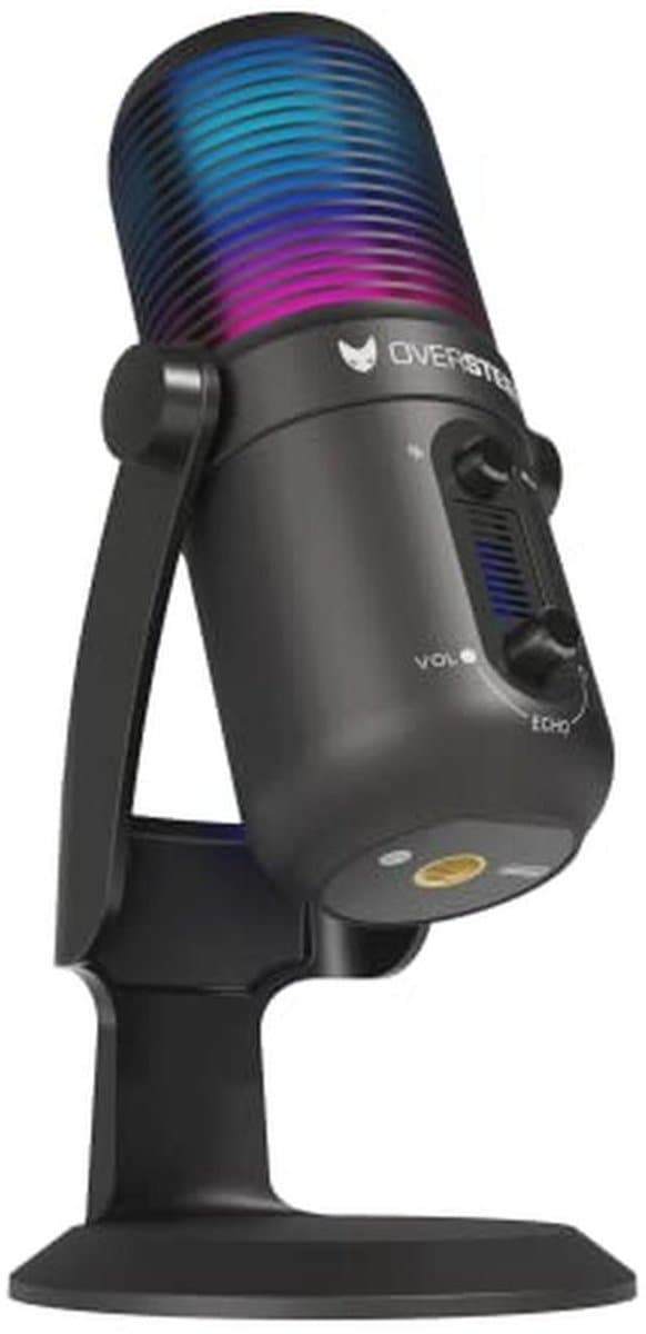 USB Gaming Microfoon met Cardioïde en Omnidirectioneel Opnamepatroon, RGB-verlichting, Plug & Play - Compatibel met PC, XBOX, PS4, PS5 en Mac