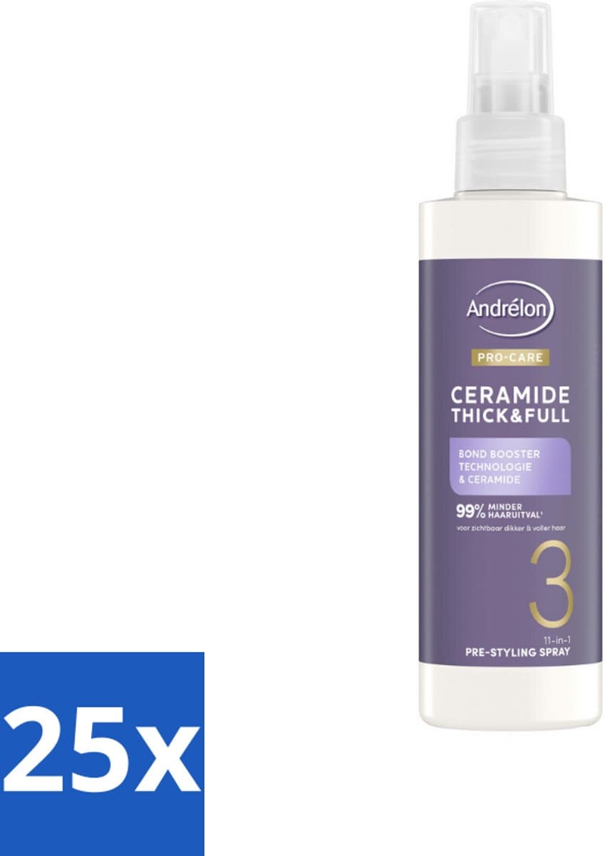 Andrélon – Leave-In Spray – Pro Care Ceramide Thick & Full – 200 ml - Bulkverpakking - 25 stuks