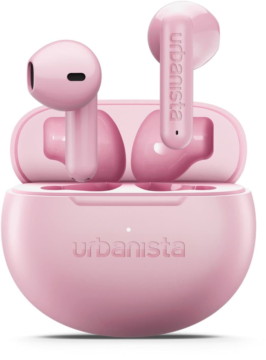 Urbanista Austin 2 Draadloze Oortjes – Bluetooth – Voor Sporten en Dagelijks Gebruik – 25u Afspeeltijd – IPX4 Waterbestendig – EQ3 Instellingen – Roze