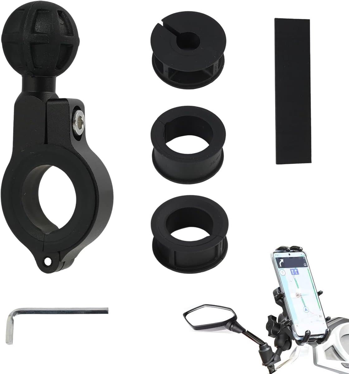 Aluminium Stuurmoontadapter 1 Inch Kogelbasis voor Motorfiets