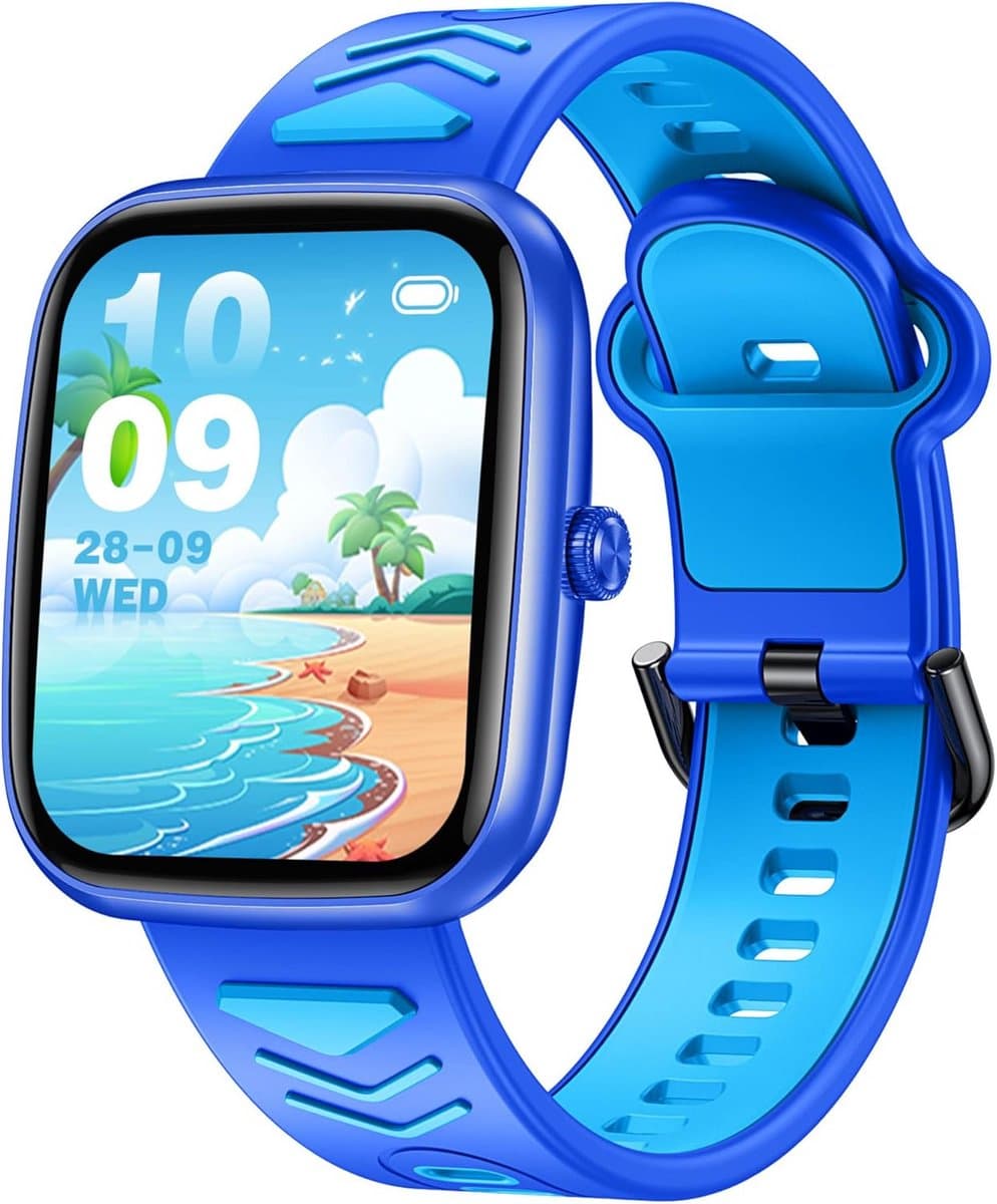 Slimme Horloge voor Kinderen: Digitale Fitness Tracker met Hartslagmonitor, Slaapmonitor en Stappenteller