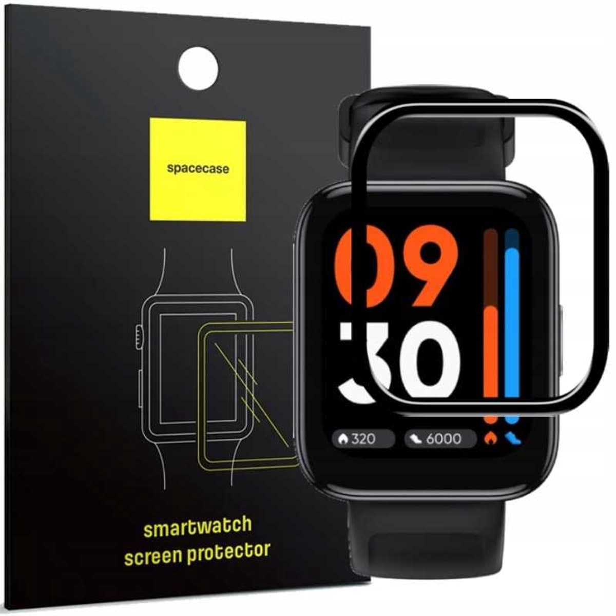 Spacecase Gehard Glas Voor Realme Horloge 3 Hybride