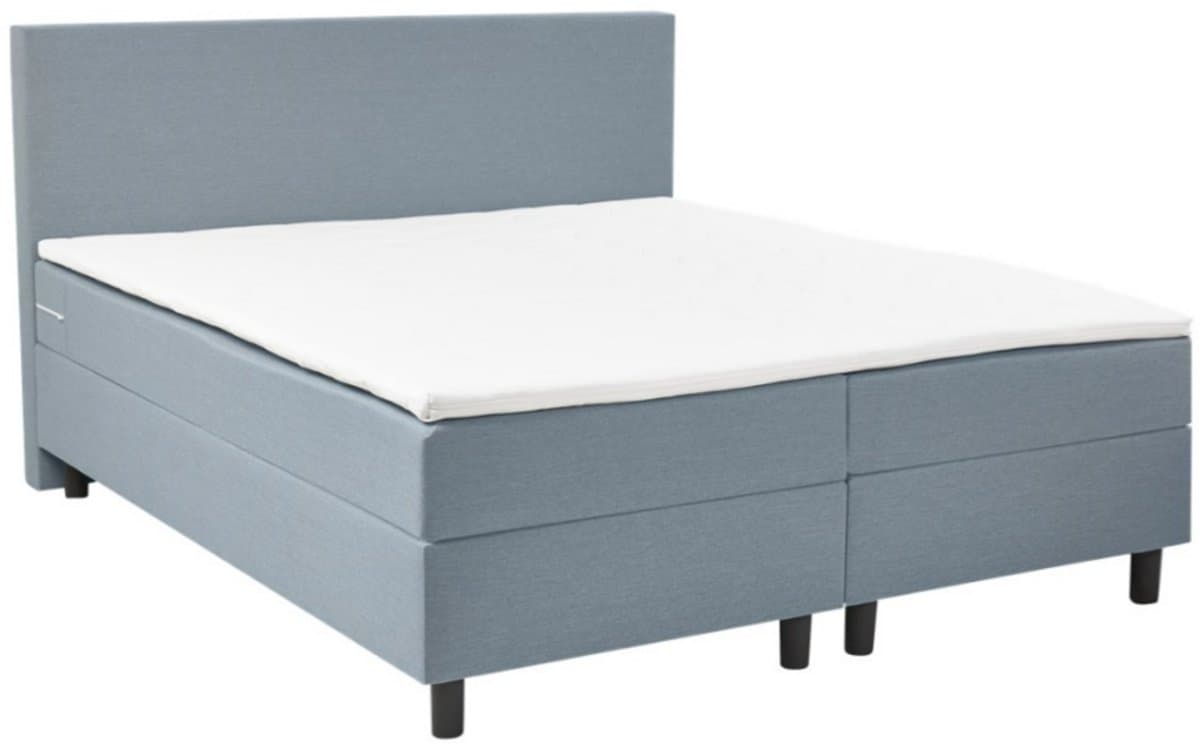 Nessa® - 160x210 Boxspring Rolene Grijs - Complete Boxspring - Inclusief Topper