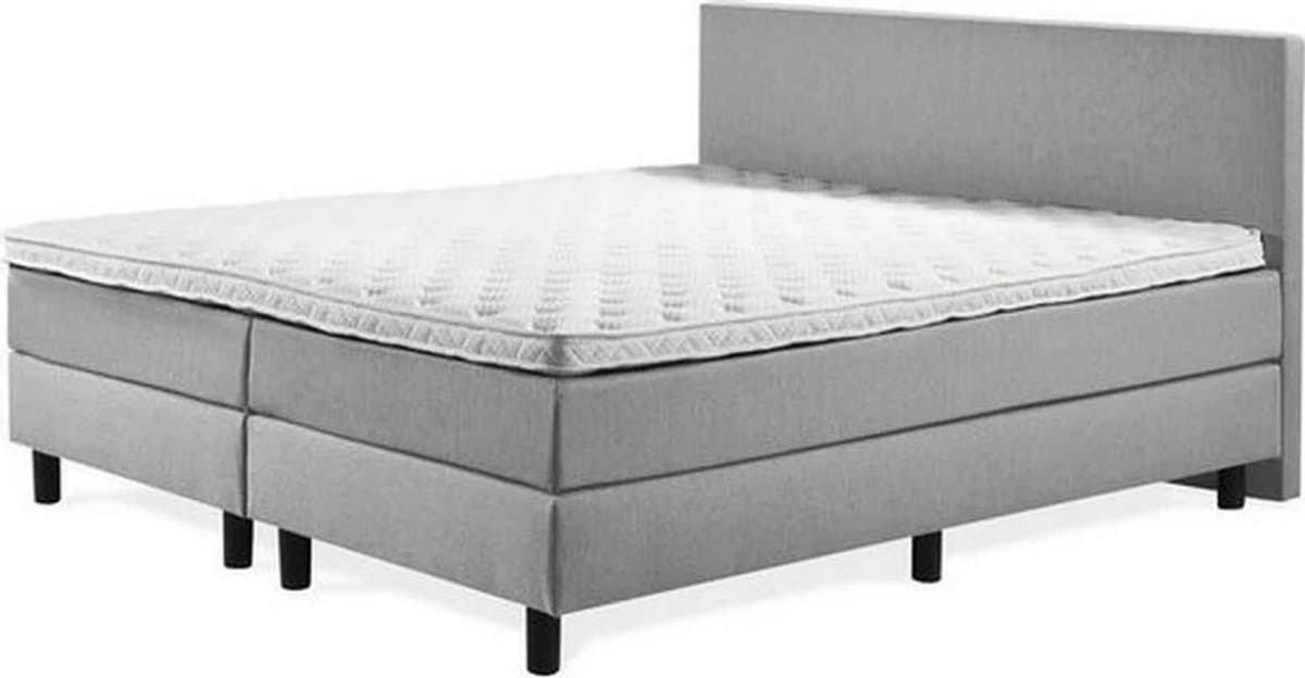 Boxspring Luxe Glade Hoofdbord 100 x 190 Grijs