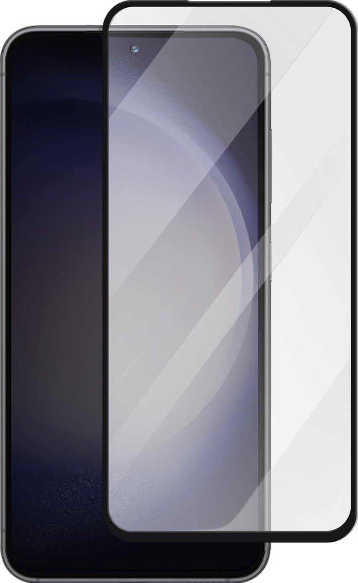 Akashi, Geschikt voor Samsung Galaxy S23 FE Gehard Glas, 9H Hardheid, Antikras, Afgeschuinde Randen, Zwart