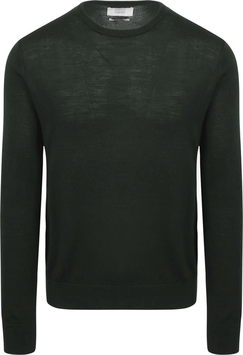 King Essentials The John Pullover Merino Donkergroen - Maat XXL - Heren - Pullovers