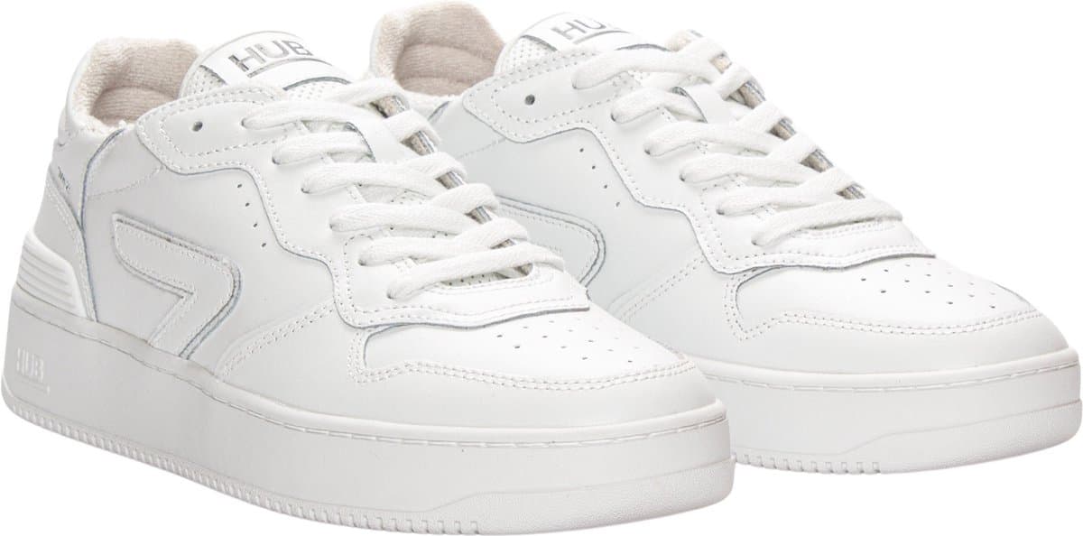 HUB Smash Lage sneakers - Leren Sneaker - Dames - Wit - Maat 38