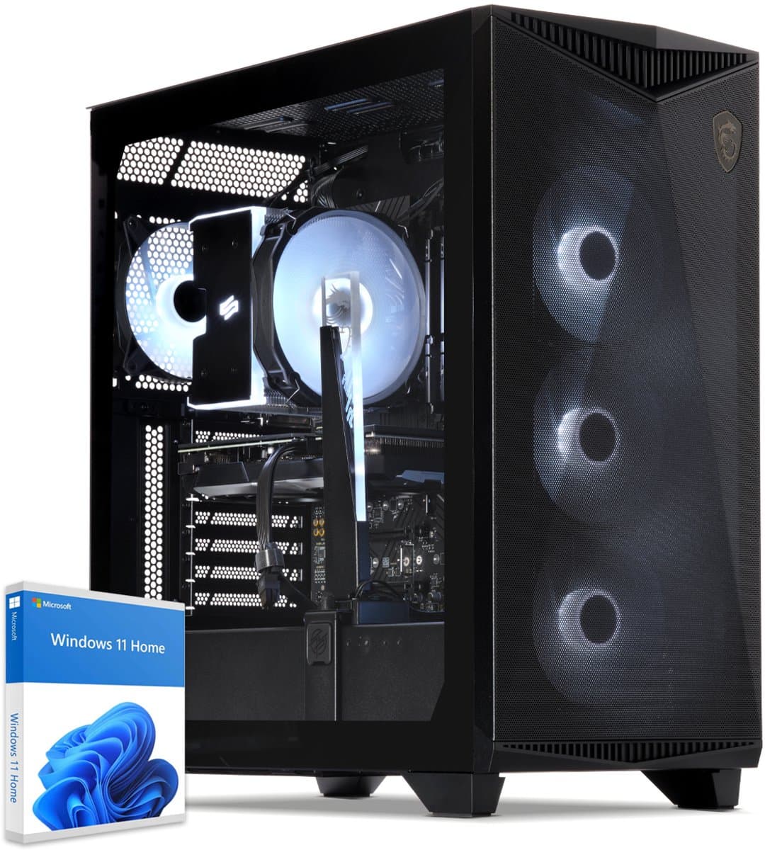 Sedatech Advanced Gaming PC ATX ARGB • AMD Ryzen 5 7500F 6x 3.7GHz • Geforce RTX5060 • 32Gb DDR5 • 2Tb SSD M.2 • WiFi • Bluetooth, USB C • Windows 11 • Desktop computer