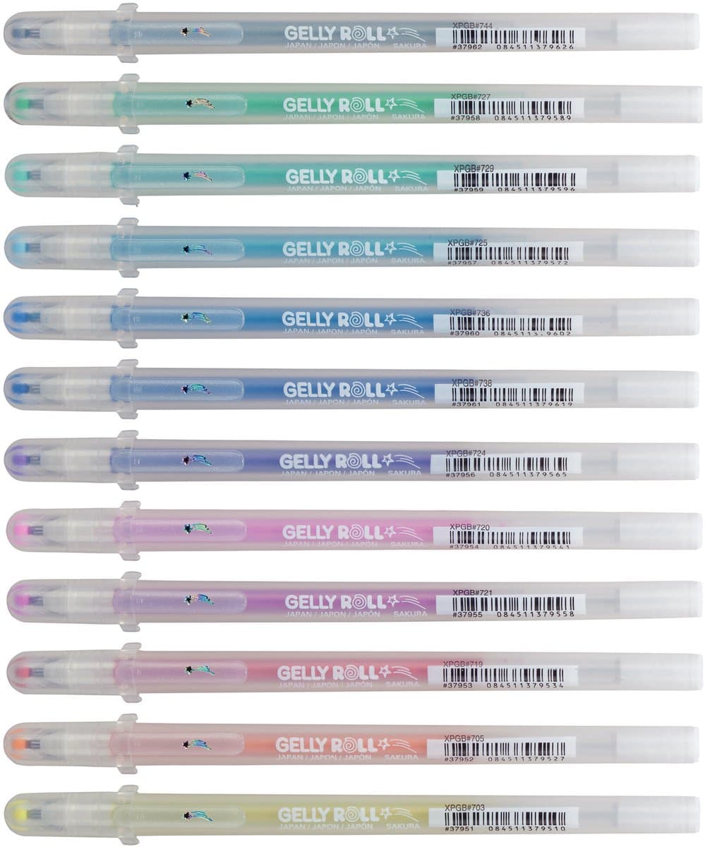 Sakura Stardust Set 12 Gelpennen