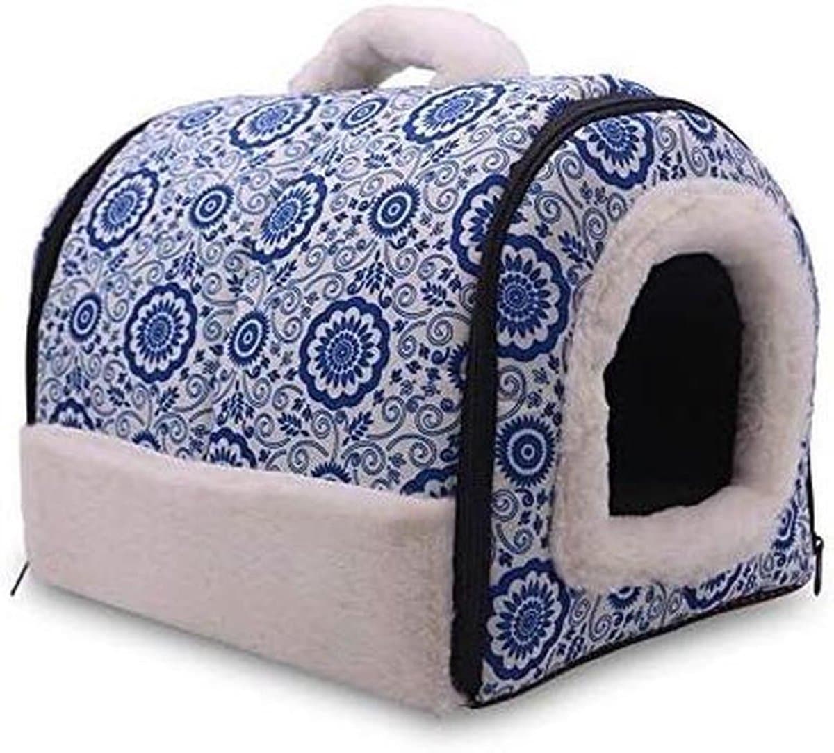 Huisdier Nest - Huisje Sofa - Comfortabel Slapen - 2-in-1 Ontwerp - Medium 44x35x35cm - A2