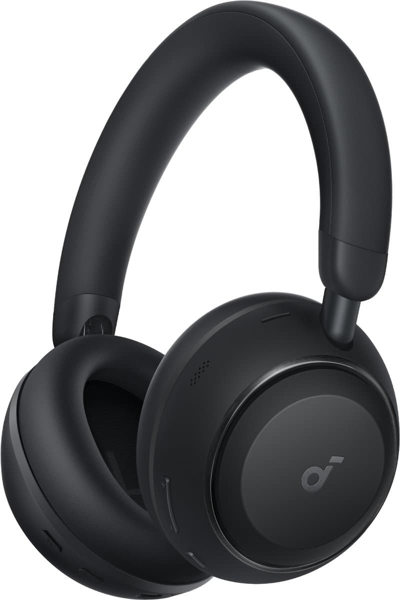 soundcore Space 2 by Anker, Active Noise Cancelling Koptelefoon, Comfortabele Pasvorm, 50H Speeltijd, LDAC Hi-Res Draadloze Audio, Dual Connection, Helderre Gesprekken, Bluetooth 6.1, Nap Mode, Draagdetectie