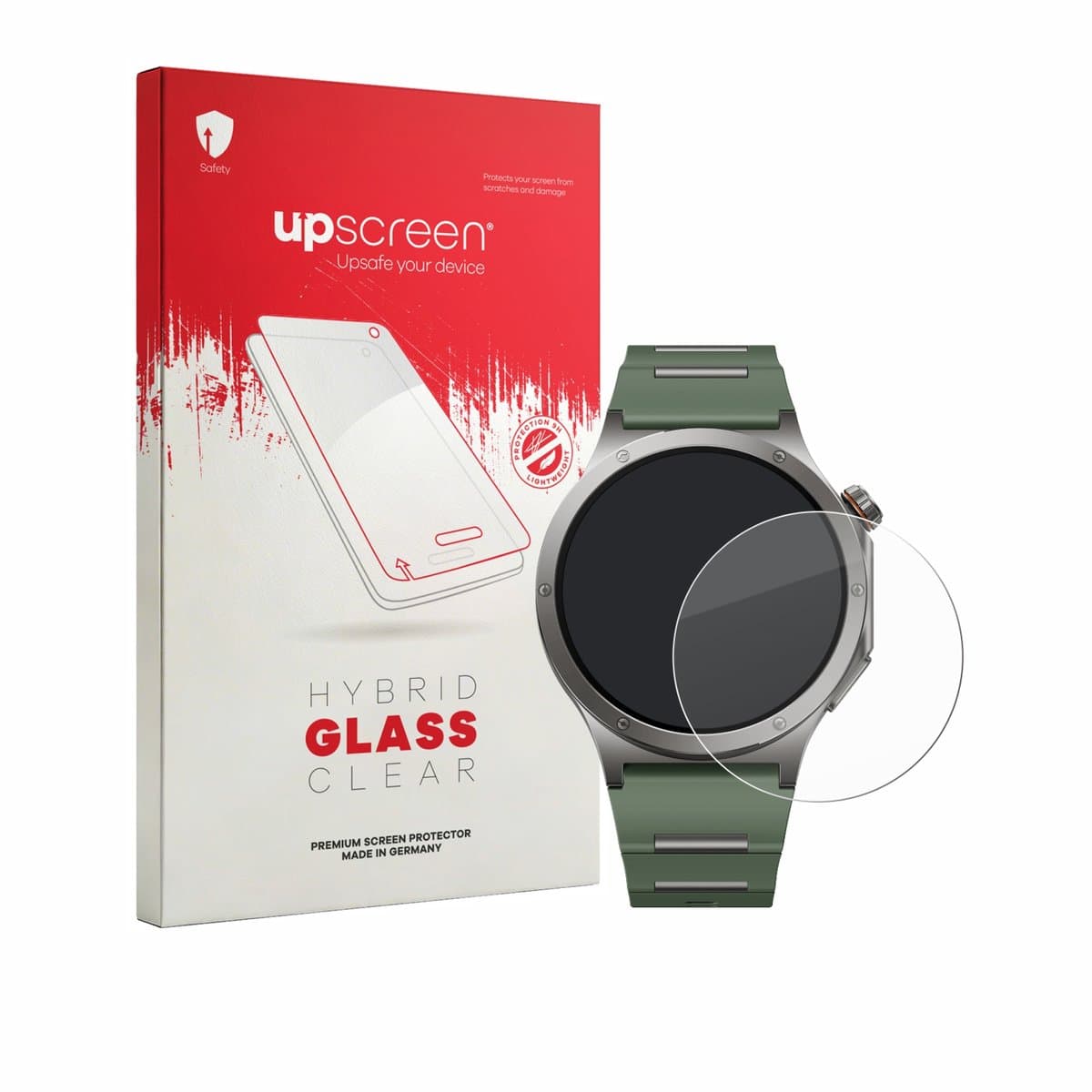 upscreen - Screenprotector voor OnePlus Watch 4 - Folie Beschermfolie Beschermglas transparant