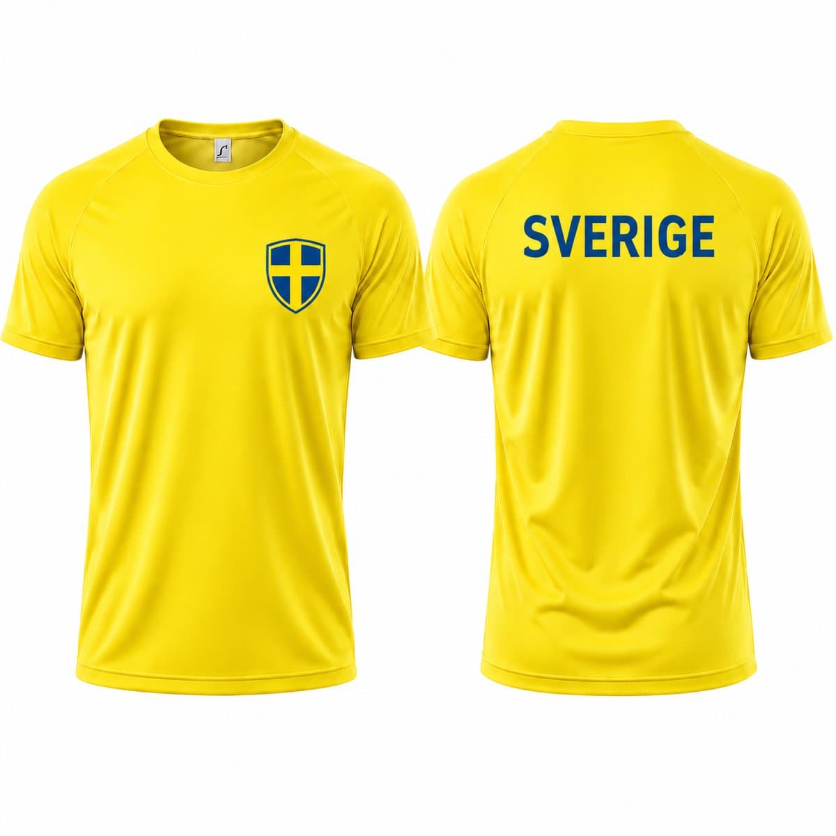 Landenteams Zweden - Sverige - WK 2026 - Voetbal Shirt Maat 2XL - Voetbaltenue - Voetbal Spullen - Dry Fit - Ademend - Mesh - Raglan Mouwen