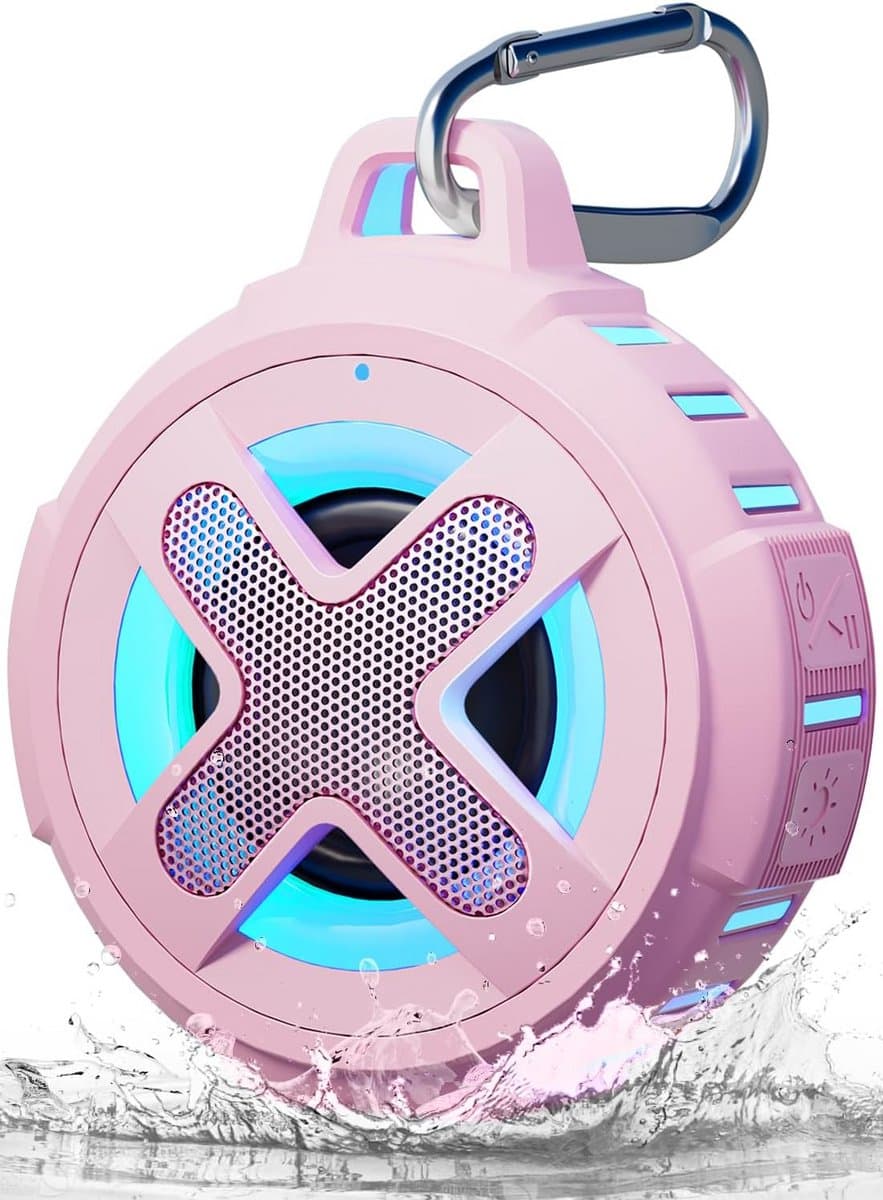Draagbare Bluetooth Speaker - Waterdichte Audio - Muziek Luisteren Buiten - Drijvend Ontwerp - 3.8 Inch - Roze