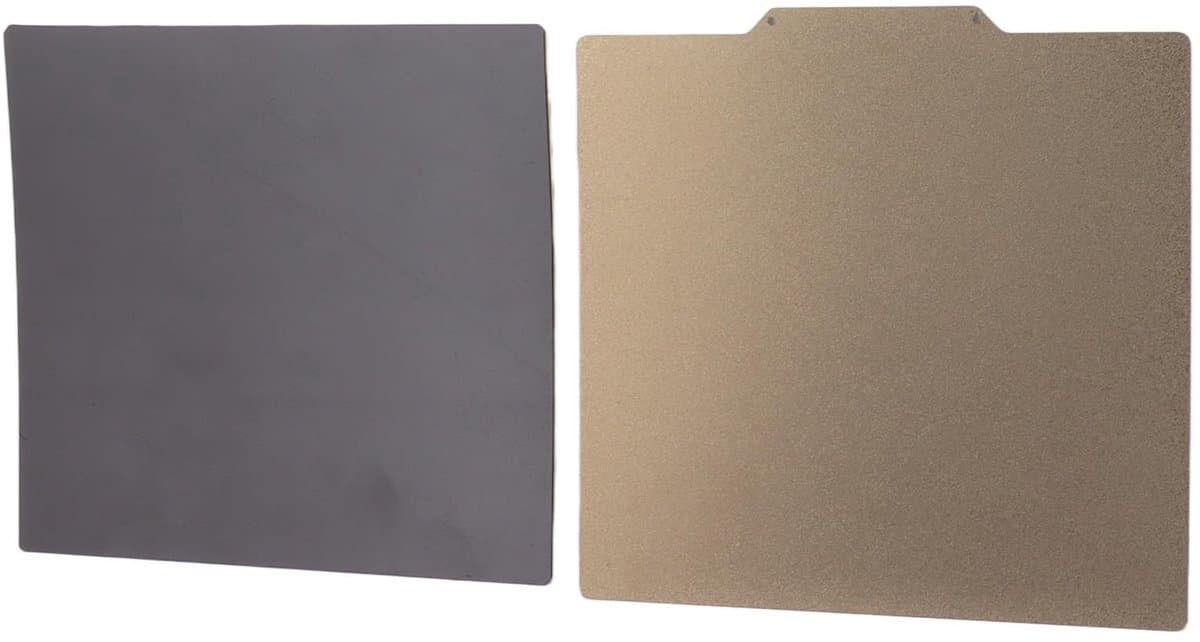 Dailygoods- Bouwplaat 220x240mm Dubbelzijdig - PEI - Magnetisch - Rubber - Schokbestendig - Flexibel Verwijderen - 3D-printer Bed