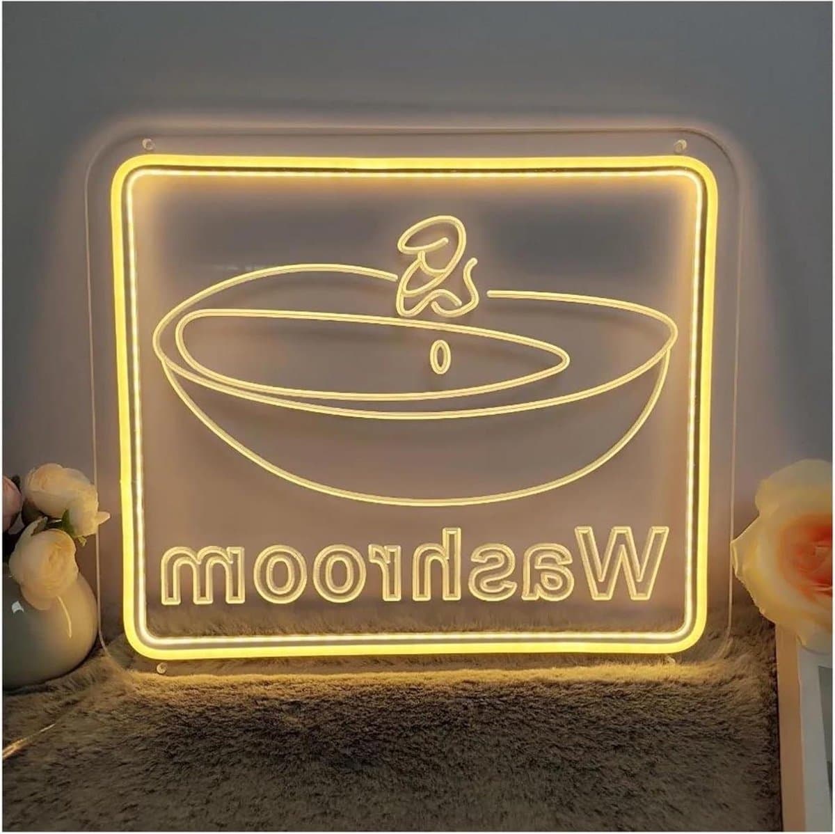 Neonlicht Tekst - Wanddecoratie Verlichting - Ruimte Decoratie - 3D Carve Ontwerp - 30x35 cm - Meerdere Kleuren
