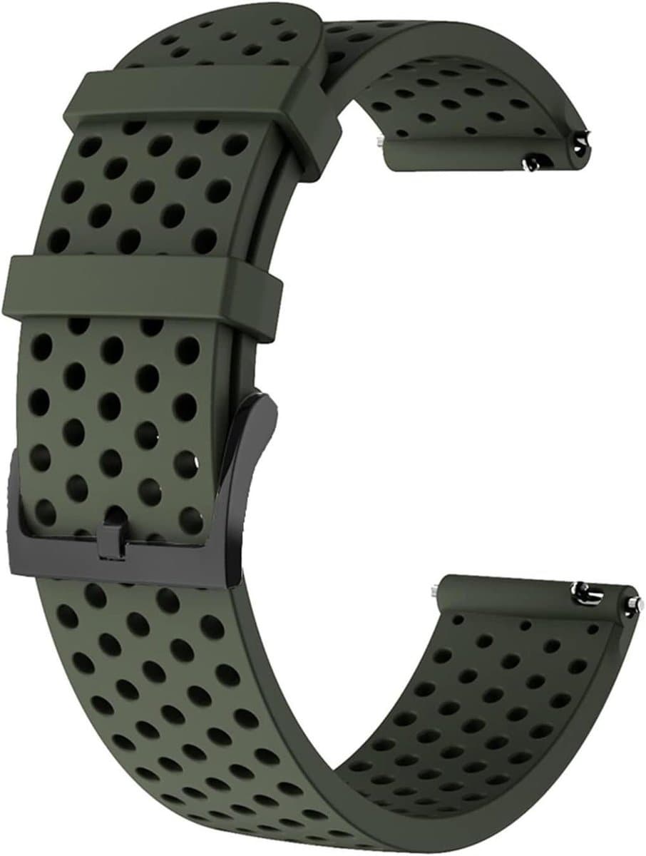 Horloge Siliconen Band - Horlogeband Armband - Smartwatch Dragen - Zelf aanpasbare Lengte - 20mm - Agaat