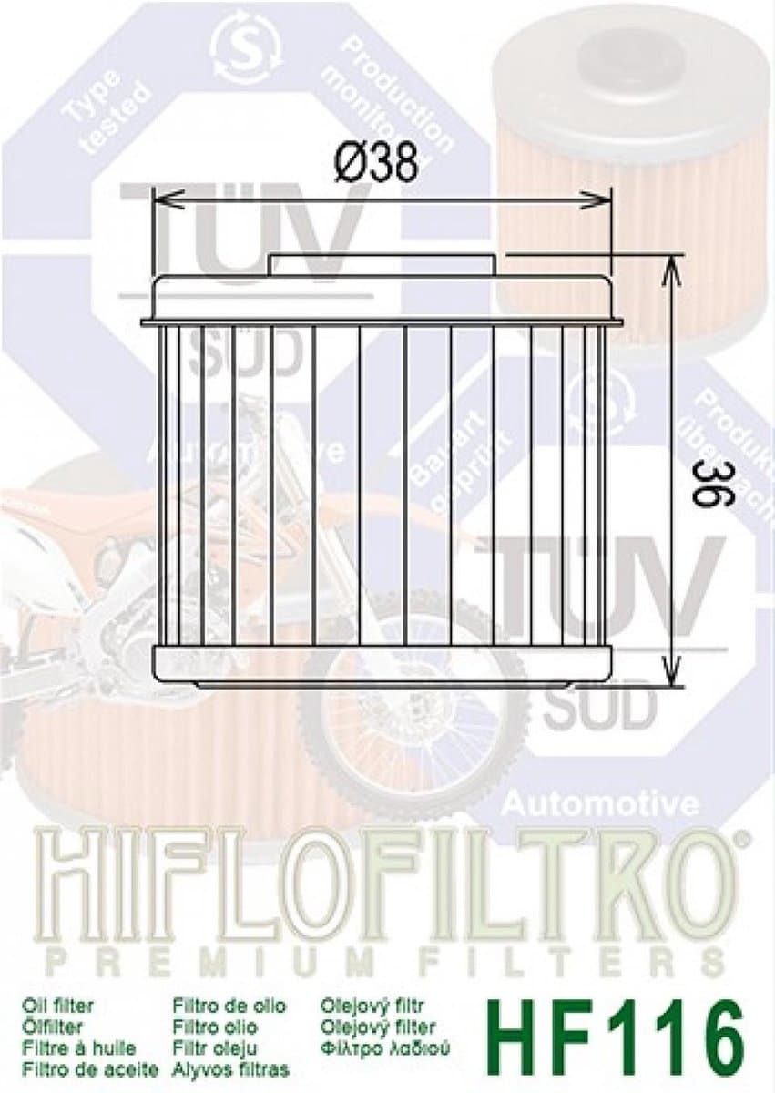 Hiflofiltro-oliefilter voor Honda 450 CR-F R (2002-2026), nieuw