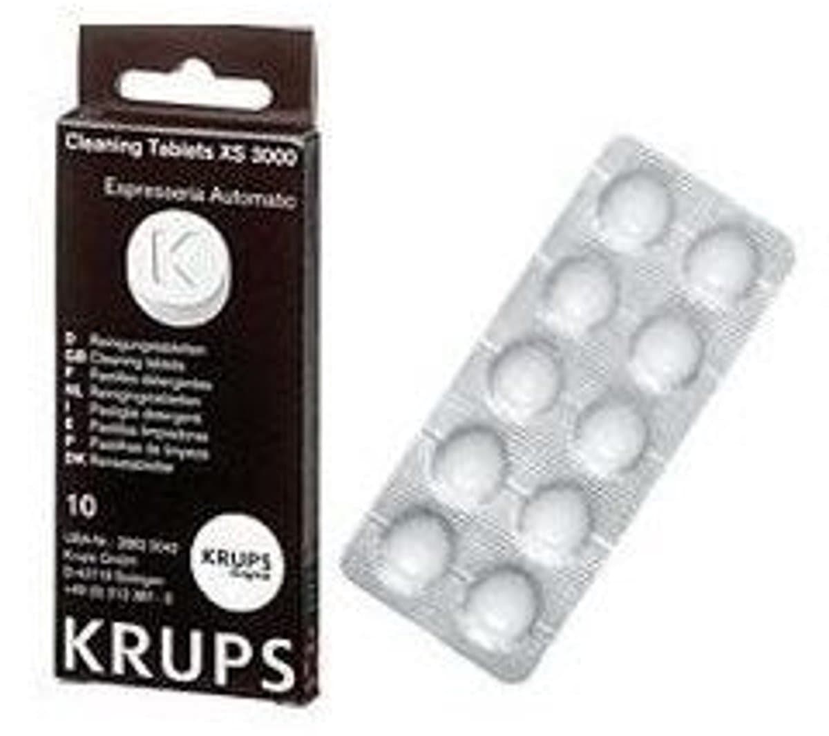 3x Krups Reinigingstabletten (10st.) XS3000
